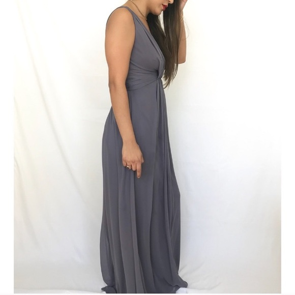 ‘Dessy Collection’ Bridesmaid Dress, Dark Gray - Picture 4 of 7